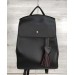 Молодежная сумка-рюкзак от WeLassie Сердце черного цвета + брелок (wel-44604)