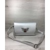 Женская сумка- клатч от WeLassie Келли серебряного цвета (никель) + плечевой ремешок (wel-60711)